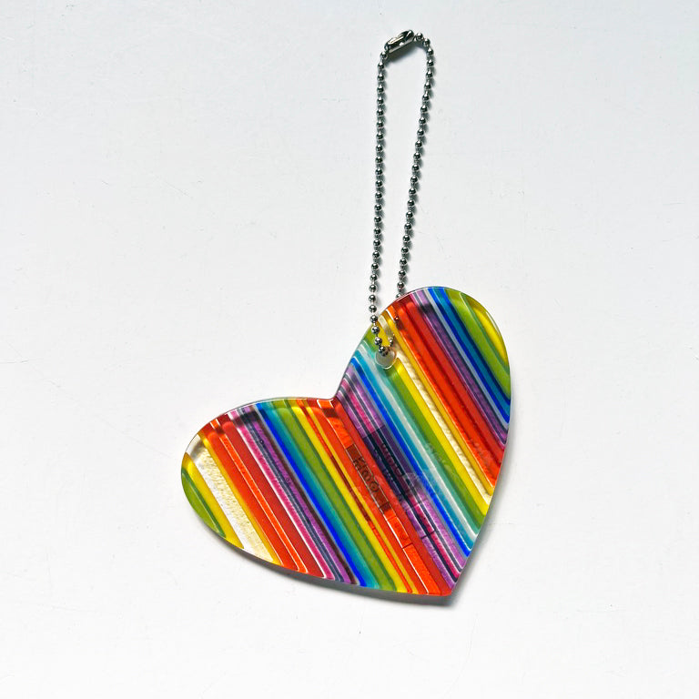 Rainbow Heart Ornament